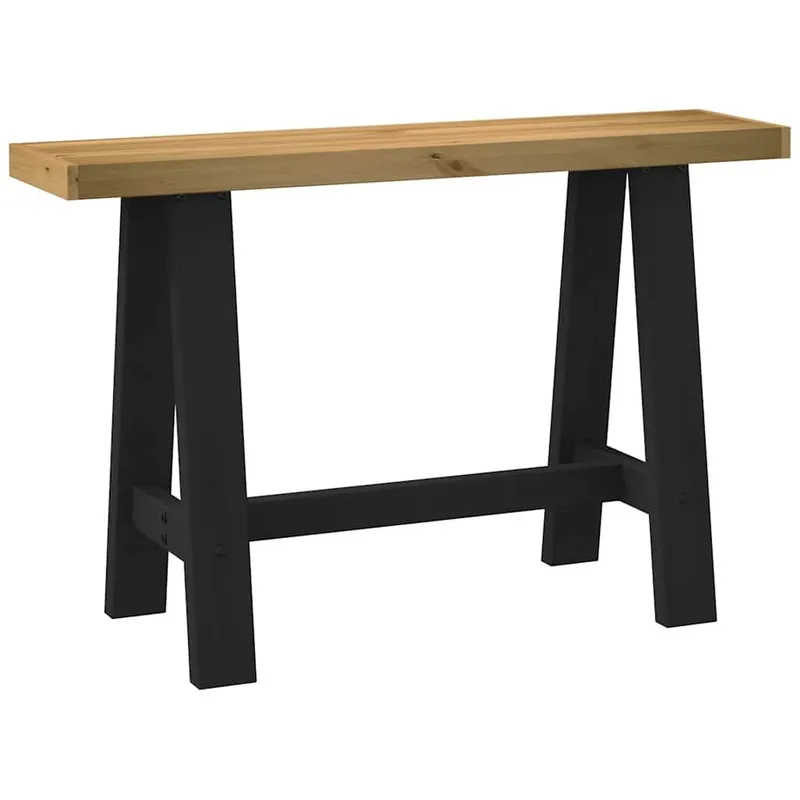 tavolo consolle NOAIN A-Form-Beine 120x30x75 cm legno massiccio pino