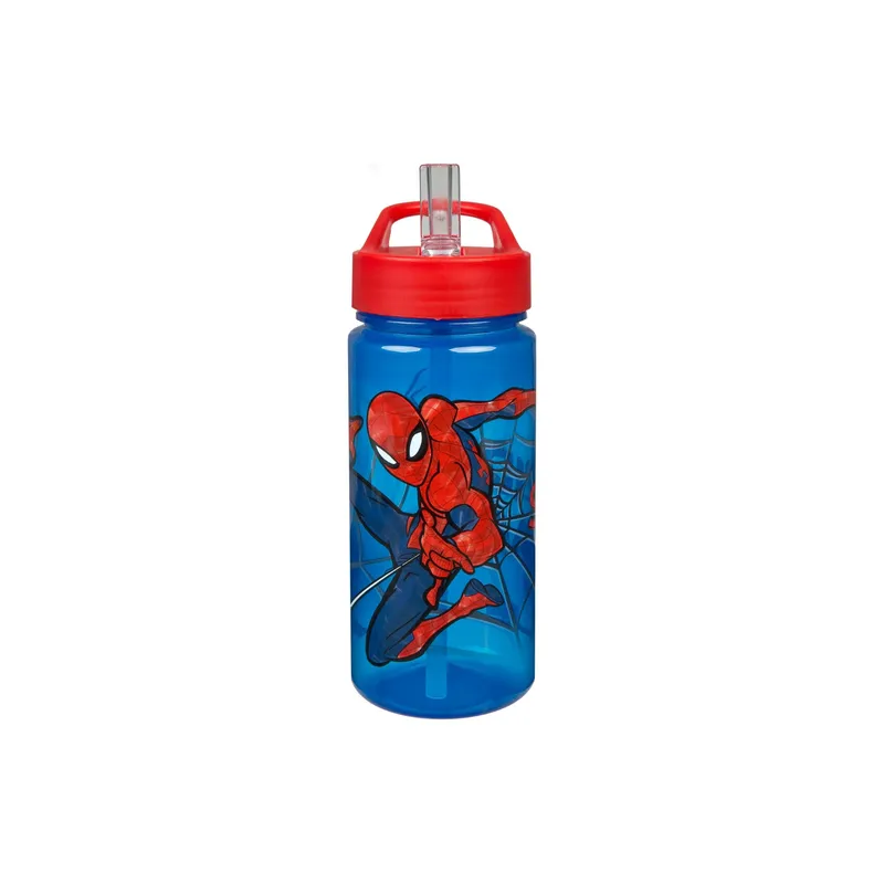 Scooli Trinkflasche Spiderman 500 ml, Rot/Blau