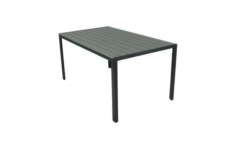 COCON Gartentisch Alice, 150 x 90 x 74 cm, Grau/Schwarz