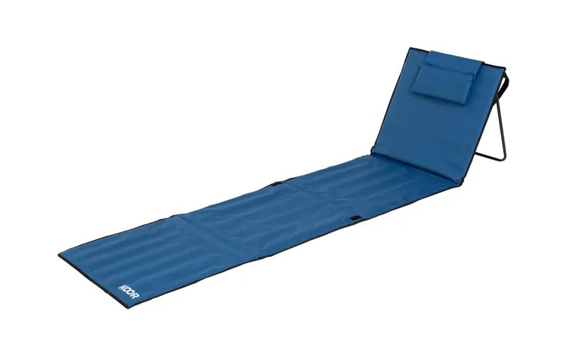 KOOR Strandmatte Calma Blu mit verstellbarer Kopfstütze, 220 cm