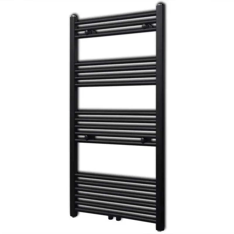 Handtuchheizkörper Warmwasser Gerade nero 600x1160 mm