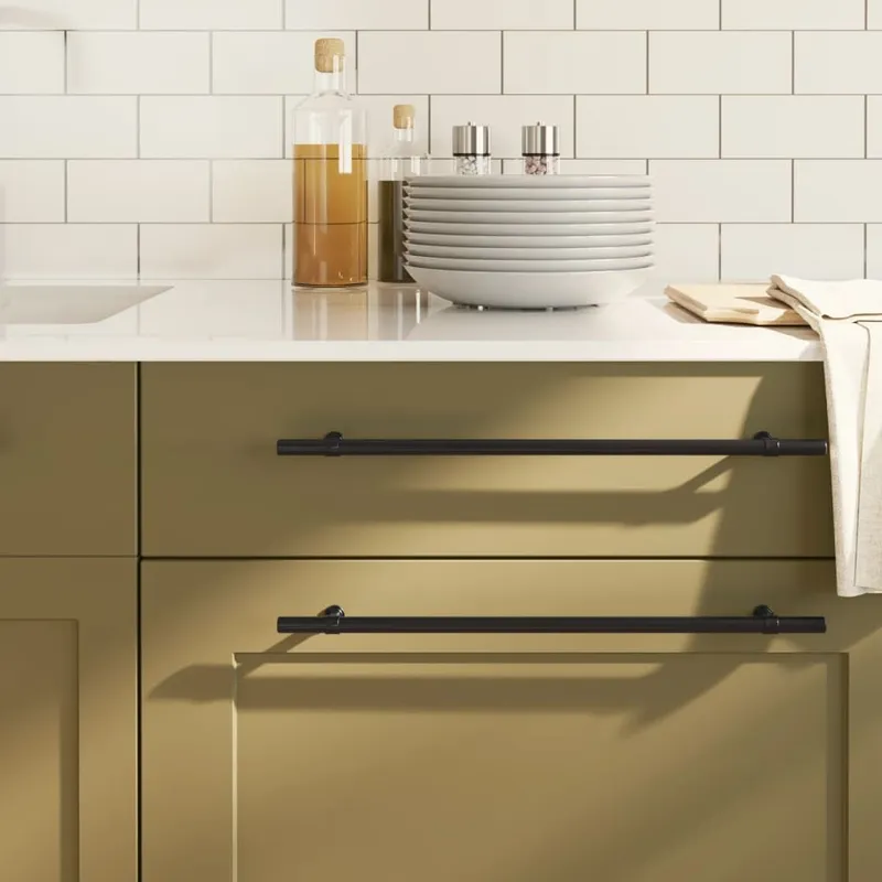 Möbelgriffe 20 Stk. nero 320 mm Edelstahl