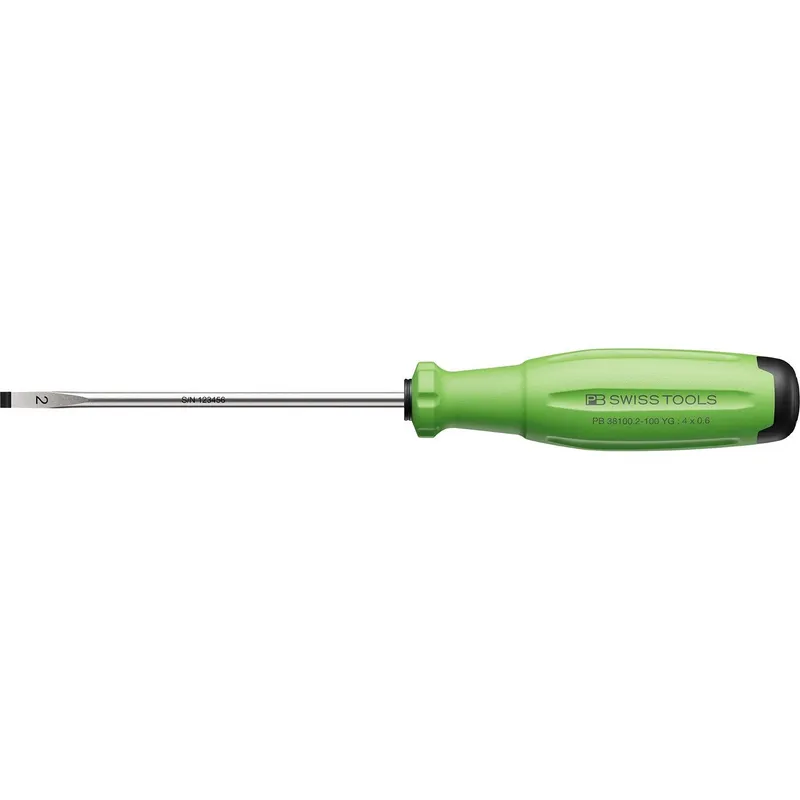 PB Swiss Tools Schlitz-Schraubenzieher SwissGrip Evo PB 38100.2-100 YG
