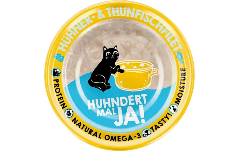 Lucky Lou Nassfutter Extra Food Hühner-&Thunfischfilet in Sud, 70 g