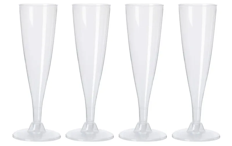 FURBER Einweg-Sektglas 4 Stück