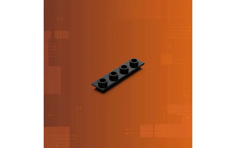 Light My Bricks 2.0 Tether Verbindungsplatte 1x4 black