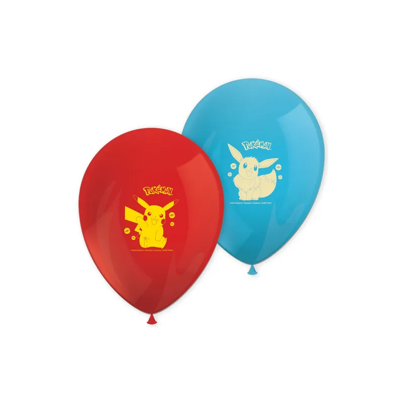 We fiesta Party Luftballon Pokémon 30 cm, bleu/rouge
