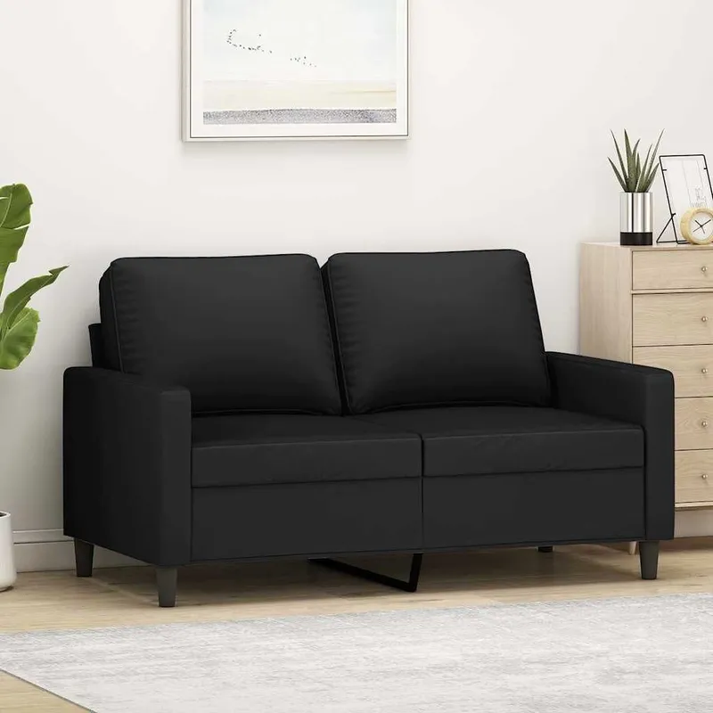 2-Sitzer-Sofa nero 120 cm Samt
