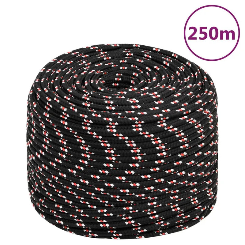 Bootsseil black 8 mm 250 m Polypropylen