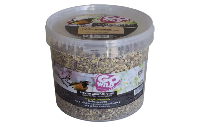 GoWild Wintervogelfutter Kraftfutter-Mix, 2.5 kg