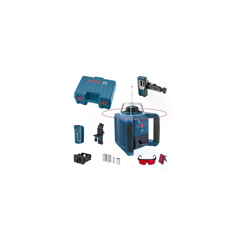 Bosch Professional Rotationslaser mit RC 1, WM 4 und LR 1,GRL 300 HV, 300 m