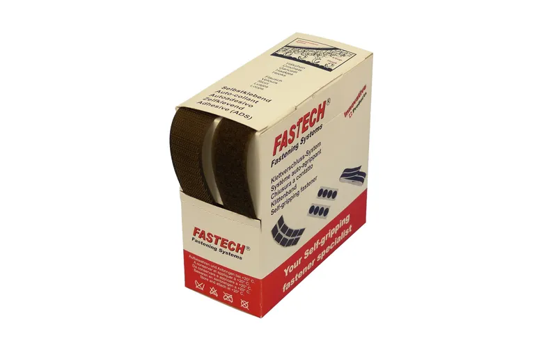 FASTECH Klettband-Box Dunkelbraun