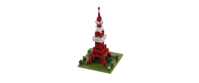 BRIXIES Bausteinmodell Tokio Tower in 220 Bausteinen