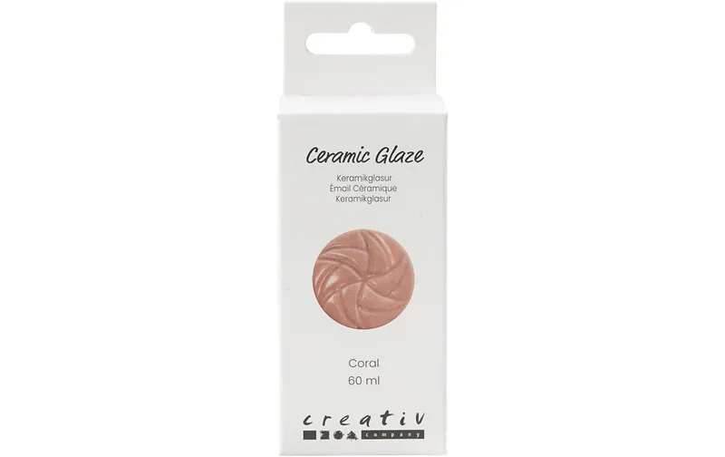Creativ Company Keramikglasur 984 - 1101 °C, 60 ml, Coral