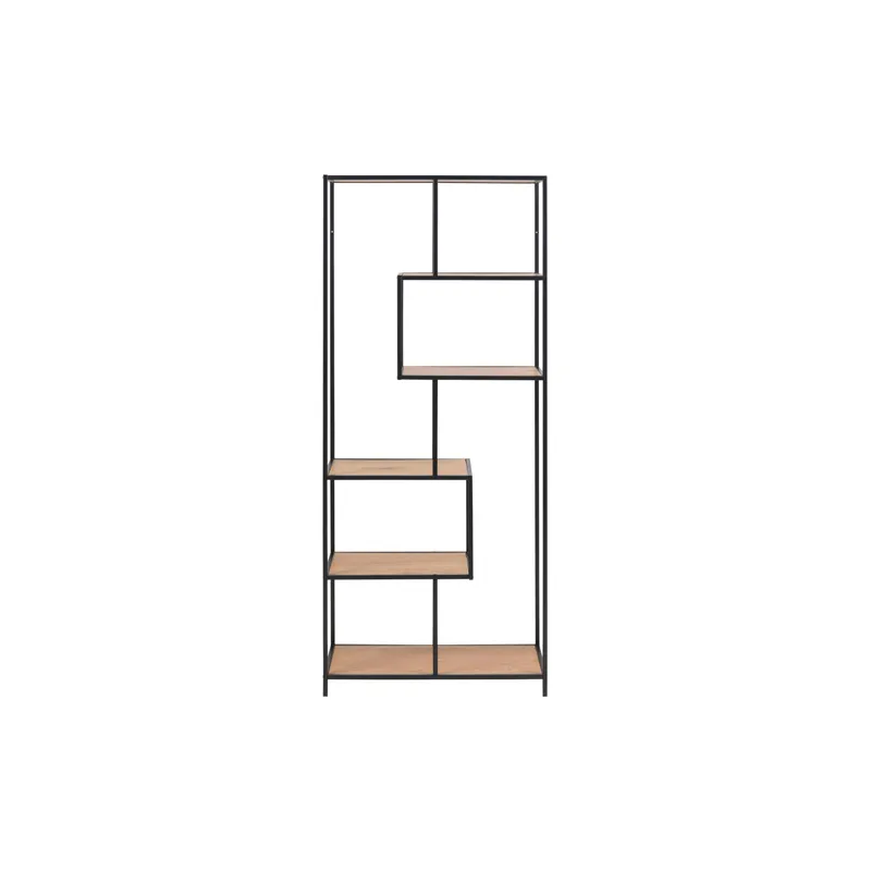AC Design Regal Seaford 77 x 35 x 185cm, black/brown