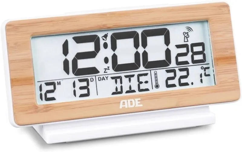 ADE Digitalwecker Temperatur-& Datumsanzeige