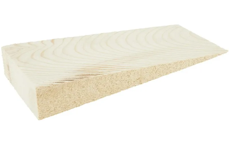 Holz Zollhaus Holzkeil 20 x 8 x 0-3 cm