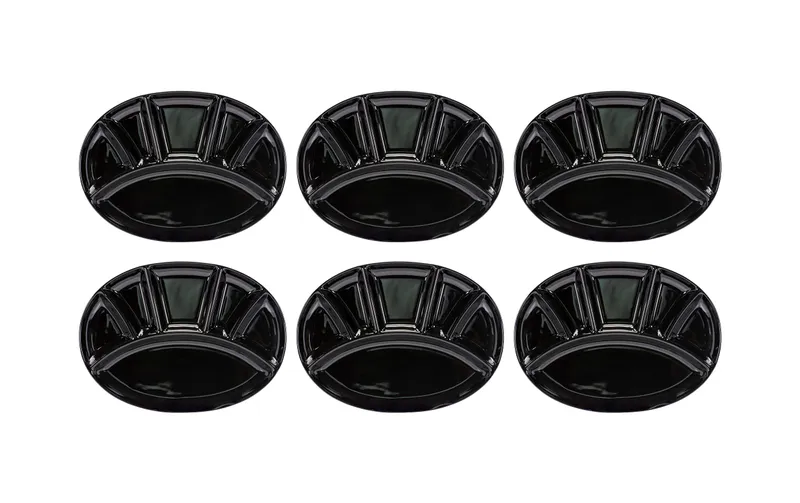 Kadastar Fondue-Teller oval noir