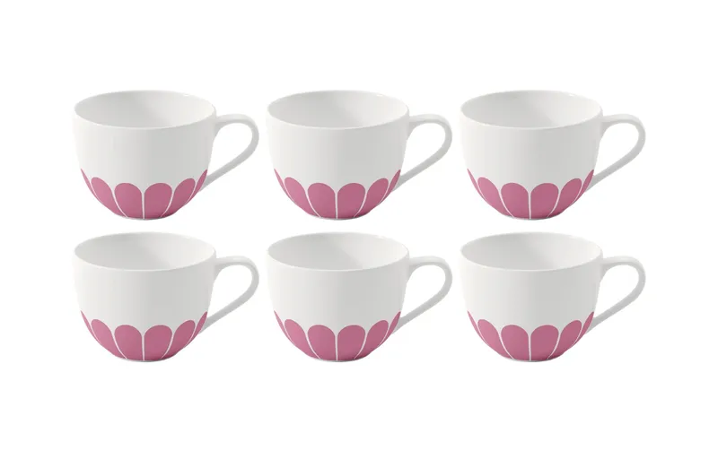 Villeroy & Boch coffee cup Fleur 160 ml, 6 pieces, Rosa