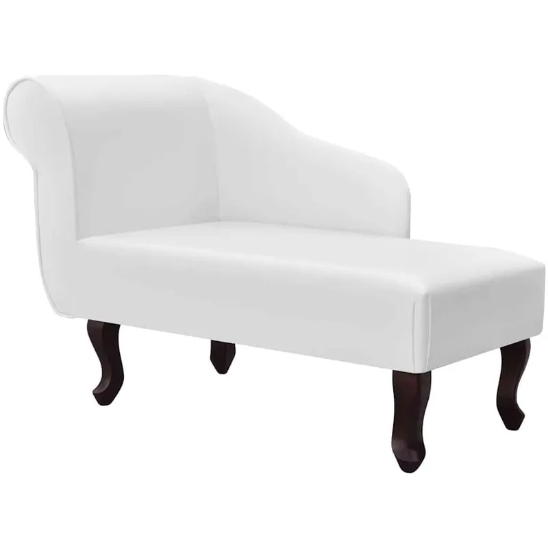 Chaiselongue Bianca in Similpelle