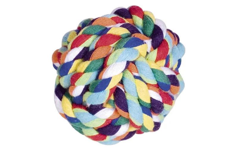 Nobby Hunde-Spielzeug Knotenseil-Ball, multicolore
