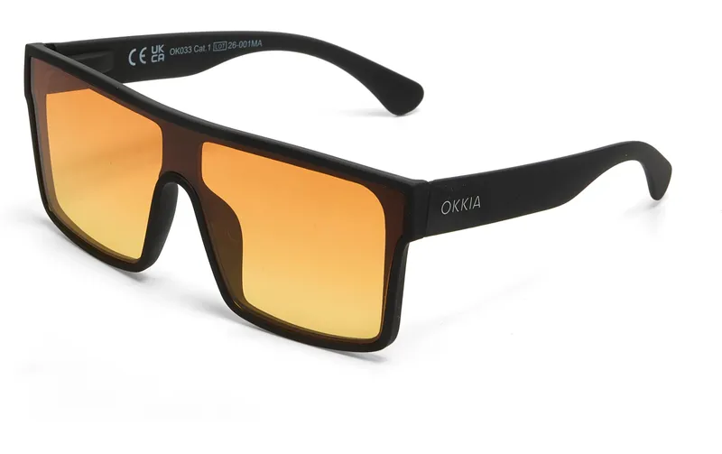 OKKIA Sonnenbrille Tokyo Black, Yellow Lens