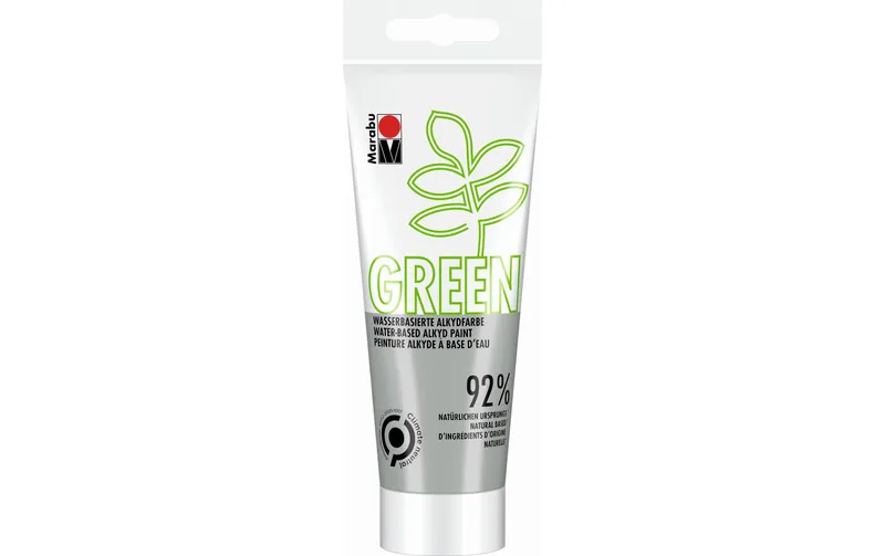 Marabu GREEN Pittura Alchidica per Hobby, Grigio Pietra, 100 ml