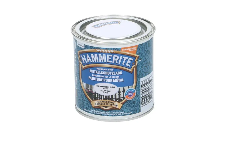 Hammerite Metall-Schutzlack HS Weiss, 250 ml