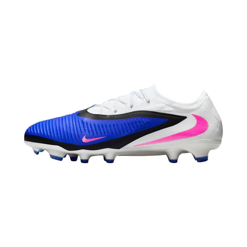 NIKE Fussballschuhe Phantom 6 Low Pro FG Blau/Pink/Weiss, 42.5