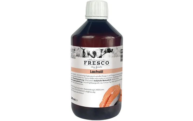 FRESCO Hunde-Nahrungsergänzung Lachsöl 500 ml