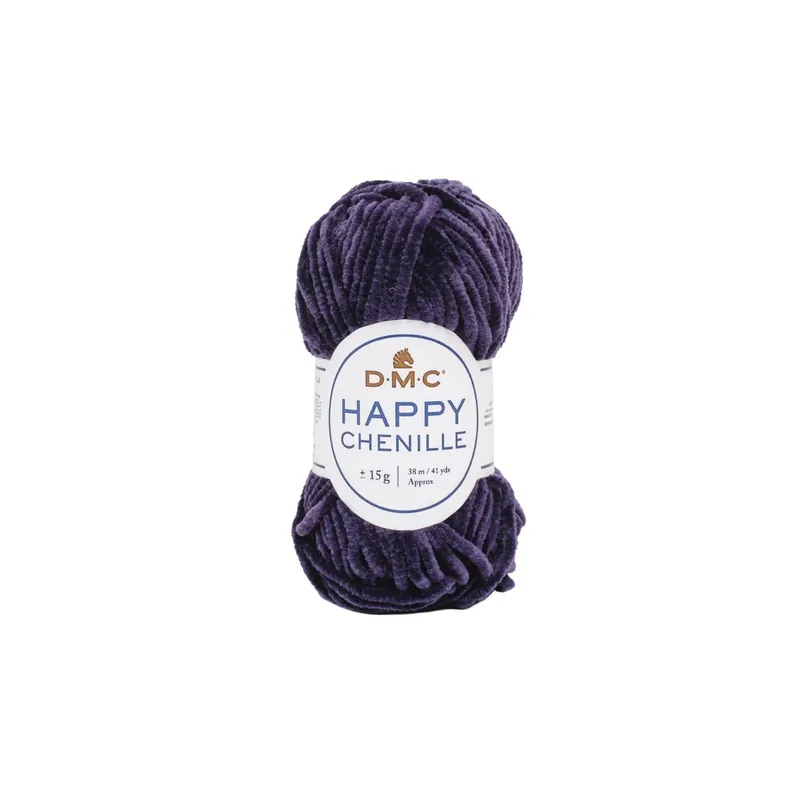 DMC Wolle Happy Chenille Dunkelviolett, 38 m