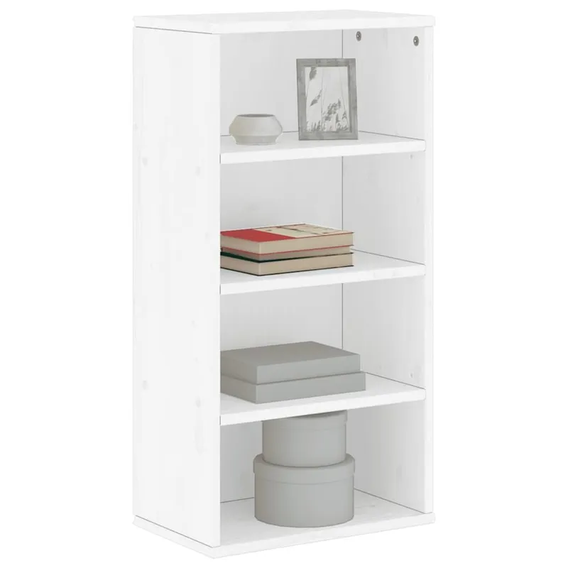 Beistellschrank ODDA bianco 40x24x79 cm legno massiccio pino