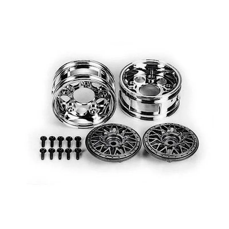 Tamiya Felgen BBS, zweiteilig, 30 mm, Silber 2 Stück, 1:10