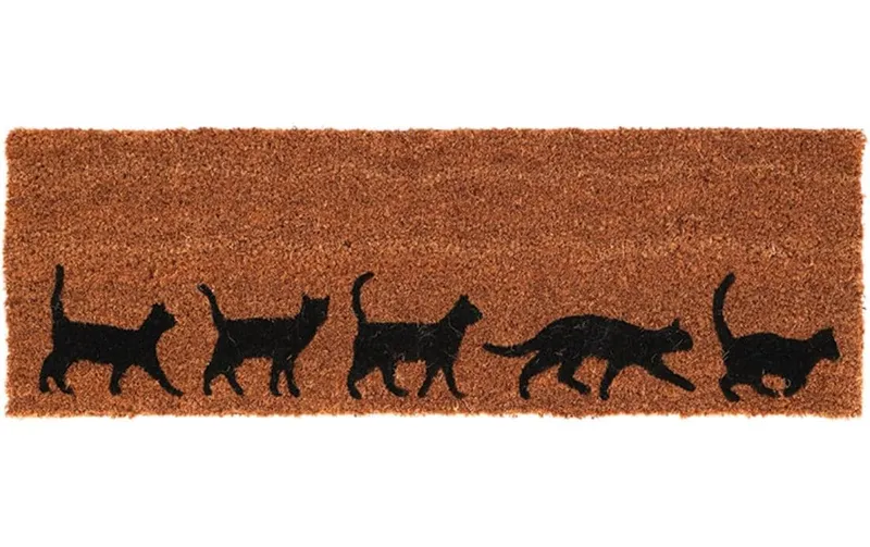 Esschert Design Fussmatte Katzen 25.4 cm x 75.7 cm