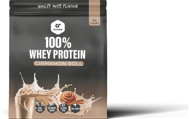 Go Fitness Pulver 100% Whey Protein Zimt 900 g