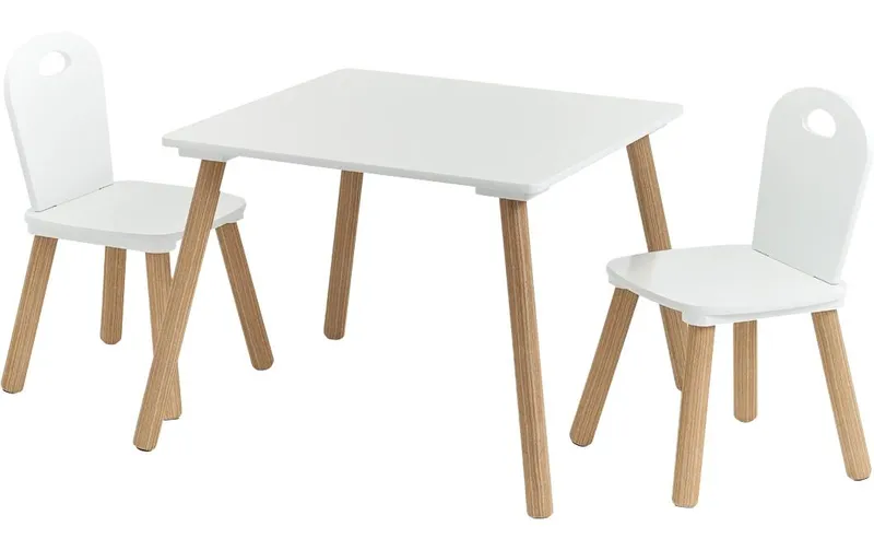 Zeller Present Sitzgarnitur für Kinder 3-teilig Weiss; Nature