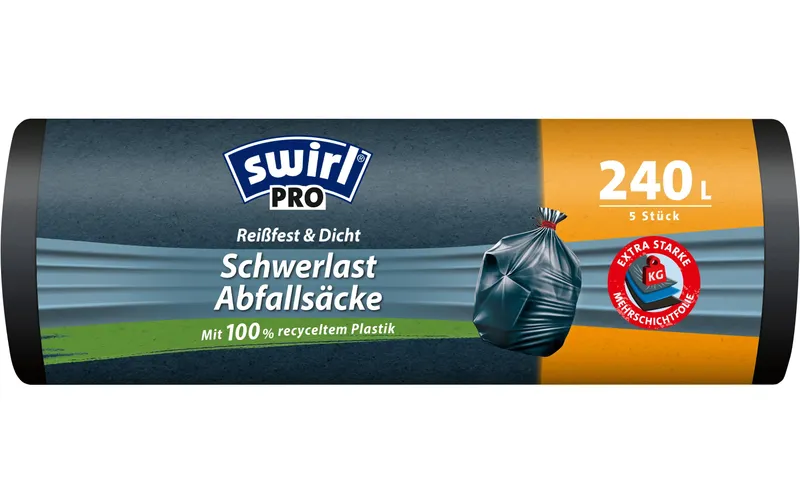 Swirl Schwerlast-refuse sacks 240 l, 5 pieces