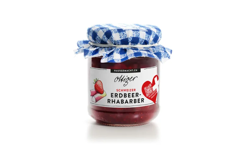 Ottiger Erdbeer-Rhabarber Konfitüre 475 g