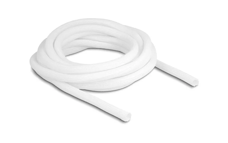 Delock Geflechtschlauch Selbstschliessend 5 m x 9 mm blanc