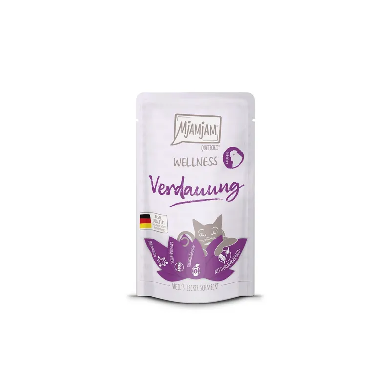 Mjamjam Nassfutter Wellness Verdauung Huhn, 125 g