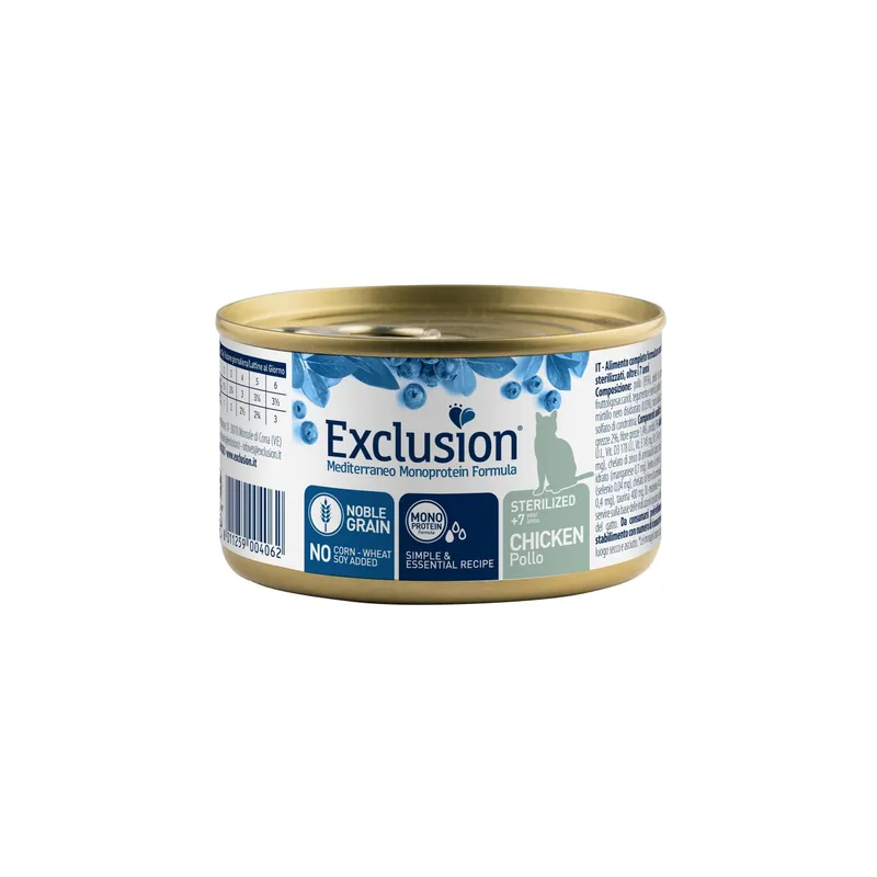 Exclusion Nassfutter Sterilized Senior +7 Chicken, 85 g