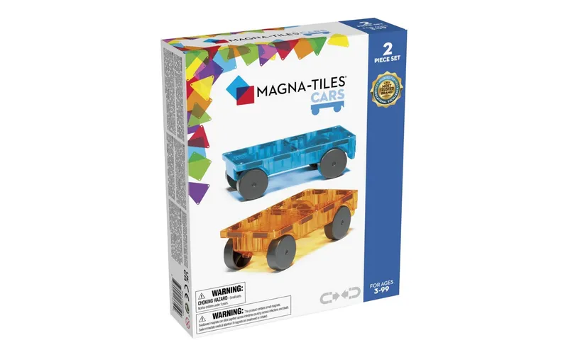 Magna-Tiles Bausteinmodell Cars 2-Piece Expansion Set