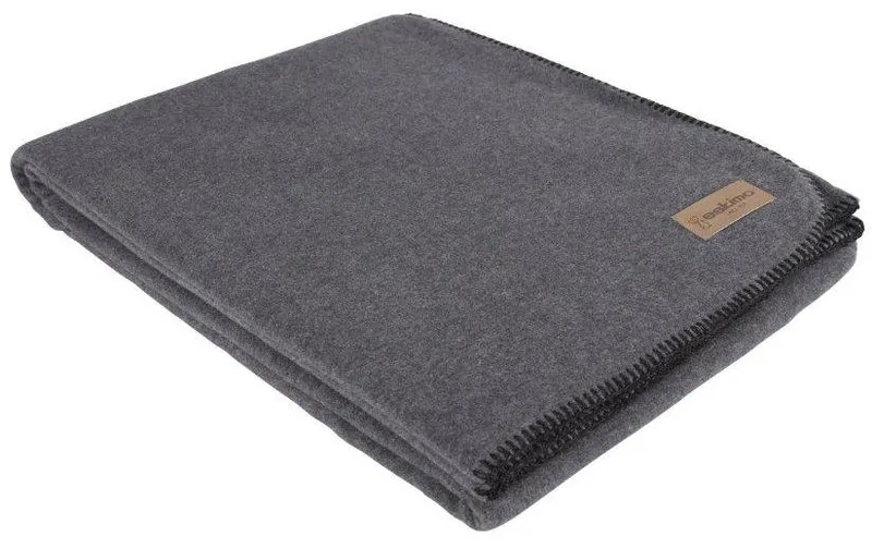 Eskimo Decke Edelvelours anthracite, 100 x 150 cm