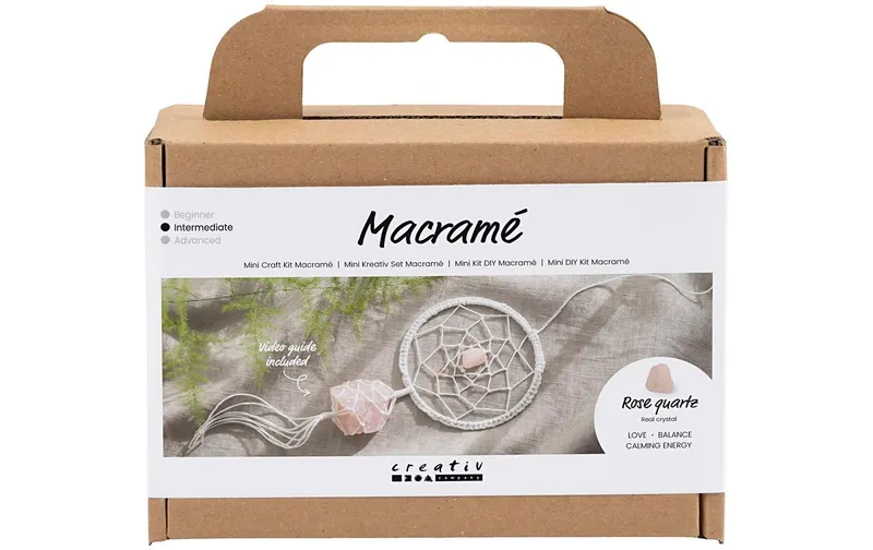 Creativ Company Bastelset Mini Macramé Traumfänger