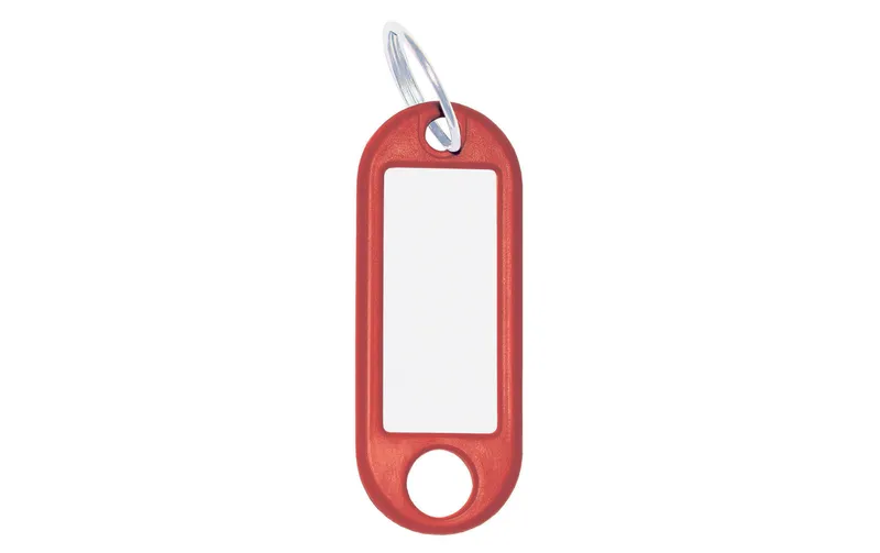 WEDO Schlüsselanhänger 18 mm mit Ring, rouge, 100 pièces
