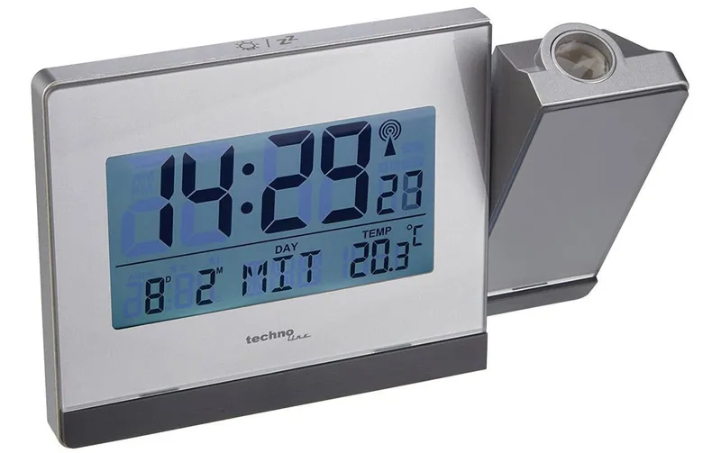 Technoline Funkwecker WT538 with Projektion, silver