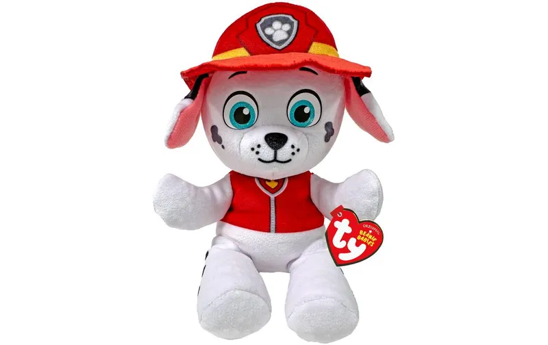 Ty Plüsch Paw Patrol Marshall 20 cm, rouge, blanc