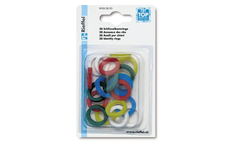 Robert Rieffel anneau de clés 25 mm, 20 pièces, multicolore