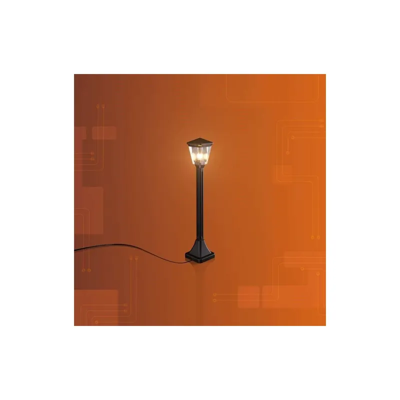 Light My Bricks 2.0 Astro LED Strassenlampe Schwarz mit warmweisser LED