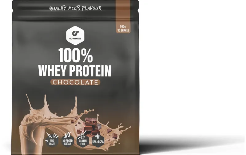 Go Fitness Pulver 100% Whey Protein Schokolade 900 g